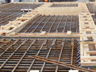 AK4 Glass Factory Nauhria Reinforcing Steel fixing Slabs at AK4 glass project
