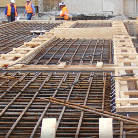 Nauhria Reinforcing Steel fixing Slabs at AK4 glass project